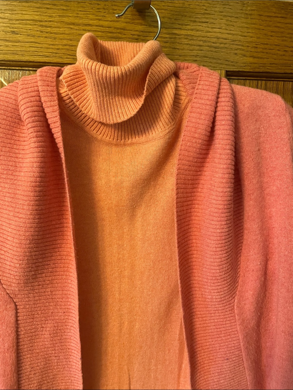 Women's Coral Turtleneck Sweater. L L Bean Sweater Set